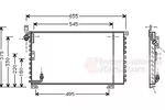 Chłodnica klimatyzacji - skraplacz VAN WEZEL 74005025