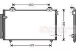 Chłodnica klimatyzacji - skraplacz VAN WEZEL 53005431
