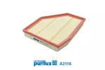 Filtr powietrza PURFLUX A3116 (Z prawej)