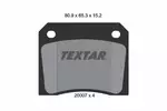 Klocki hamulcowe - komplet TEXTAR 2000702