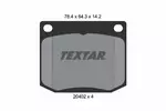 Klocki hamulcowe - komplet TEXTAR 2040201