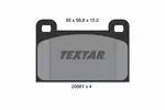 Klocki hamulcowe - komplet TEXTAR 2056101