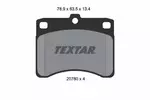 Klocki hamulcowe - komplet TEXTAR 2078001