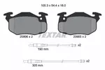Klocki hamulcowe - komplet TEXTAR 2090603