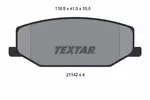 Klocki hamulcowe - komplet TEXTAR 2114202