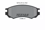 Klocki hamulcowe - komplet TEXTAR 2138603