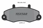 Klocki hamulcowe - komplet TEXTAR 2147001