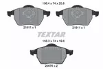 Klocki hamulcowe - komplet TEXTAR 2191102