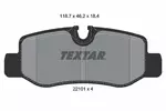 Klocki hamulcowe - komplet TEXTAR 2210101 - fot.1