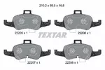 Klocki hamulcowe - komplet TEXTAR 2220501