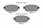 Klocki hamulcowe - komplet TEXTAR 2262301