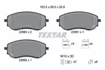 Klocki hamulcowe - komplet TEXTAR 2266001