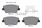 Klocki hamulcowe - komplet TEXTAR 2287603