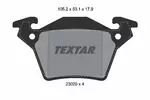 Klocki hamulcowe - komplet TEXTAR 2302001