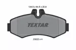 Klocki hamulcowe - komplet TEXTAR 2302201