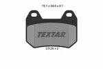 Klocki hamulcowe - komplet TEXTAR 2312801