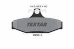 Klocki hamulcowe - komplet TEXTAR 2324204
