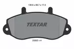 Klocki hamulcowe - komplet TEXTAR 2330201