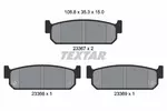 Klocki hamulcowe - komplet TEXTAR 2336701