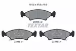 Klocki hamulcowe - komplet TEXTAR 2338401