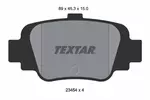Klocki hamulcowe - komplet TEXTAR 2345401