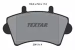 Klocki hamulcowe - komplet TEXTAR 2361301