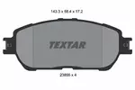 Klocki hamulcowe - komplet TEXTAR 2385503