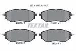 Klocki hamulcowe - komplet TEXTAR 2422201 - fot.1