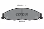 Klocki hamulcowe - komplet TEXTAR 2430301
