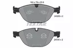 Klocki hamulcowe - komplet TEXTAR 2432801