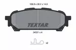 Klocki hamulcowe - komplet TEXTAR 2433101