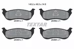 Klocki hamulcowe - komplet TEXTAR 2438101