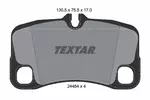 Klocki hamulcowe - komplet TEXTAR 2445403