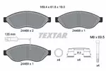 Klocki hamulcowe - komplet TEXTAR 2446807
