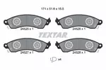 Klocki hamulcowe - komplet TEXTAR 2452501