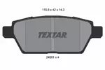 Klocki hamulcowe - komplet TEXTAR 2458102