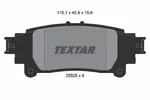 Klocki hamulcowe - komplet TEXTAR 2552503