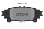 Klocki hamulcowe - komplet TEXTAR 2552501