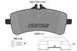 Klocki hamulcowe - komplet TEXTAR 2558701