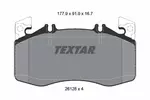Klocki hamulcowe - komplet TEXTAR 2612801