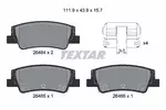 Klocki hamulcowe - komplet TEXTAR 2648401