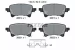 Klocki hamulcowe - komplet TEXTAR 2661401