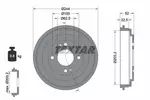Bęben hamulcowy TEXTAR 94050400