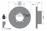Tarcza hamulcowa TEXTAR 92040000