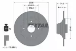 Tarcza hamulcowa TEXTAR 92070300