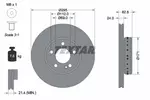 Tarcza hamulcowa TEXTAR 92343925