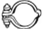 Częsć zaciskowa, układ wydechowy BOSAL 254-240