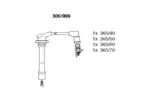 Przewody zapłonowe - zestaw BREMI 300/999