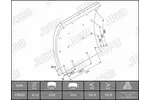 Szczęki hamulcowe hamulca bębnowego - komplet JURID 1993201070