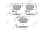 Klocki hamulcowe - komplet JURID 571512J